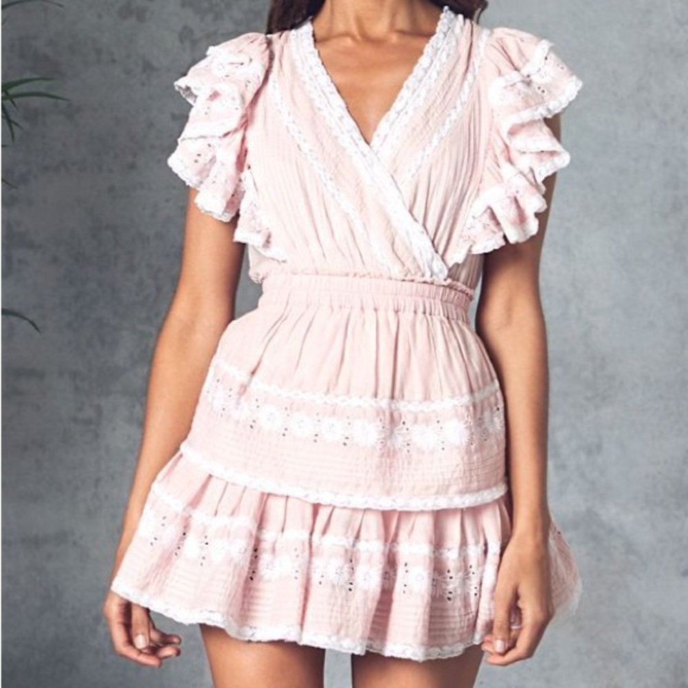 LoveShackFancy Gwen Dress Pink - P